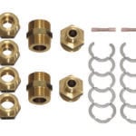 Fittingssatz für Solar-Flexrohr 2 in 1 (DN 16)