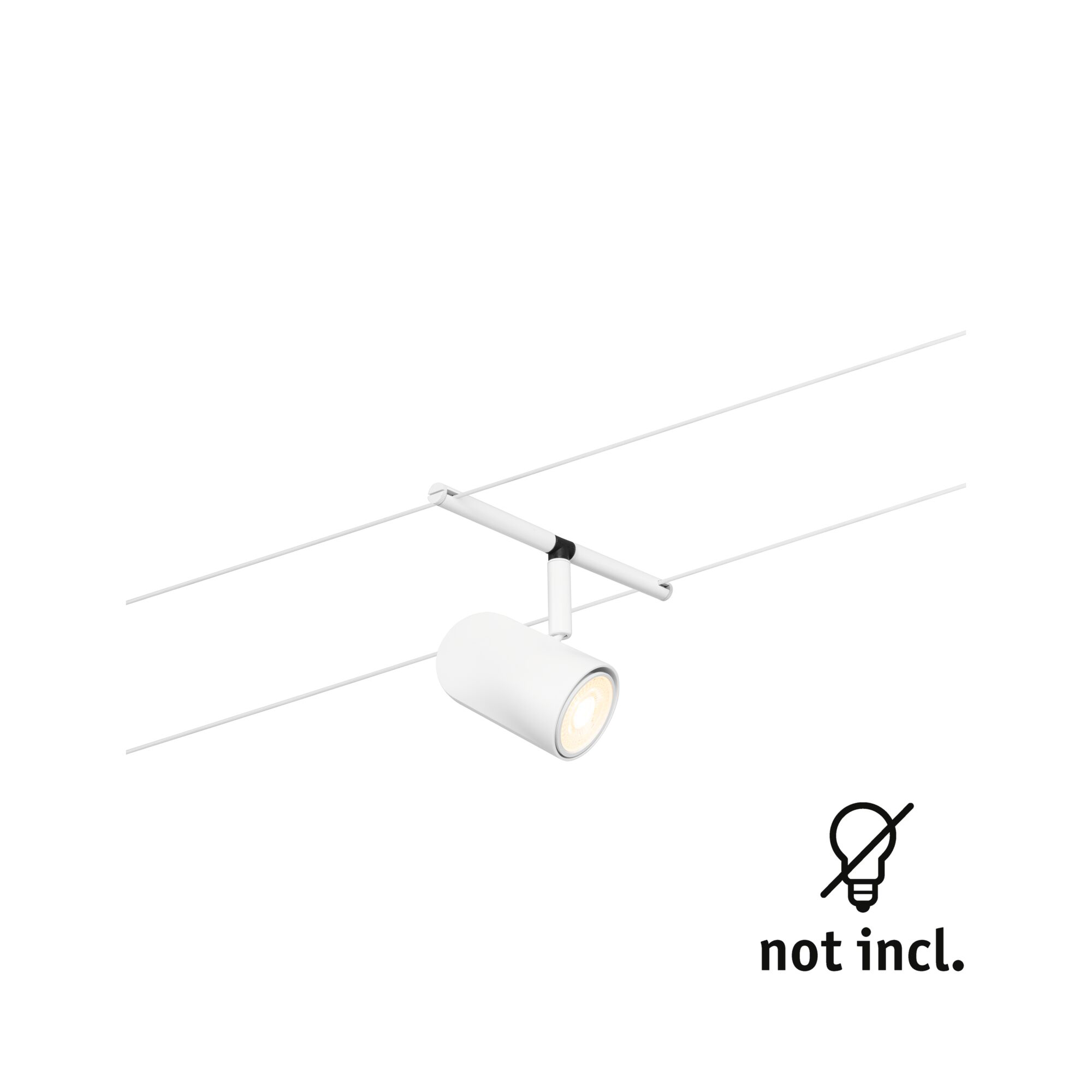 Paulmann PAULMANN LED-Strahler 10W Konverter 1LED weiß CorDuo 944.68 GU5,3 weiß matt Aluminium IP20