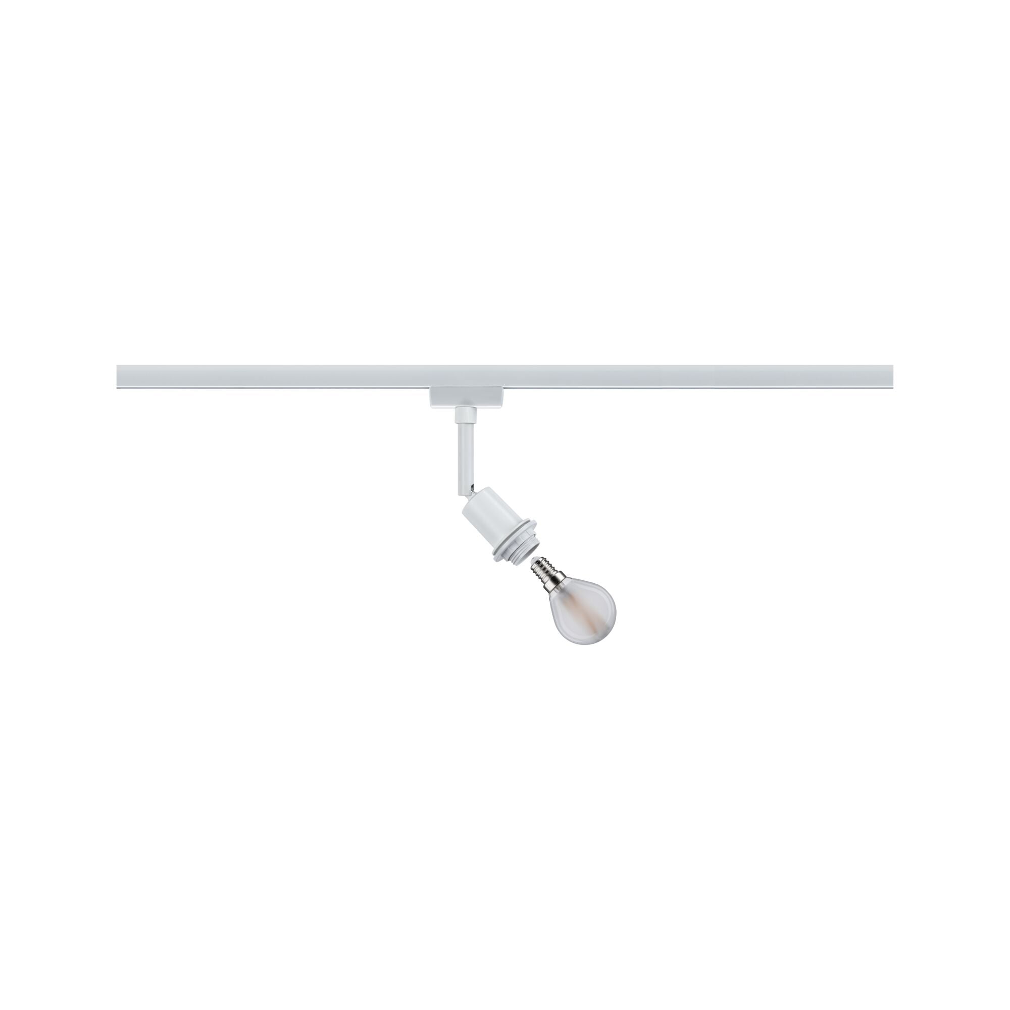 Paulmann PAULMANN Schienenstrahler 20W HV weiß E14 969.70 weiß matt Aluminium IP20 2Ph
