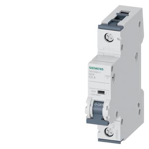 Siemens Siemens Dig Industr. LS-Schalter AC/DC C4A,1-polig, T=70,10kA 5SY5104-7