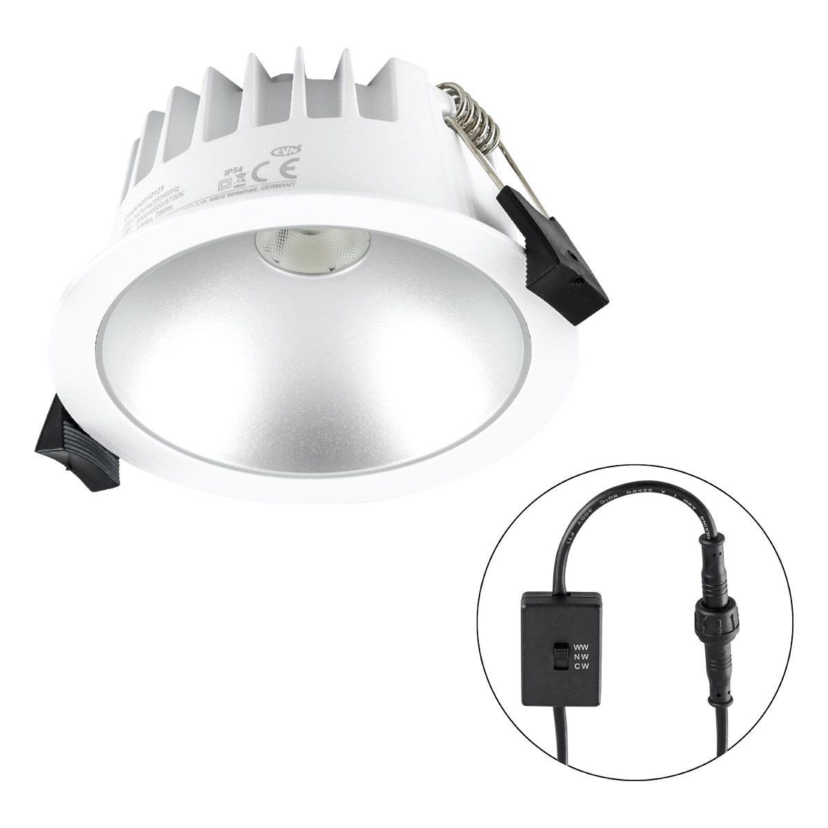 EVN Lichttechnik LED-Downlight CCT C54N10011425