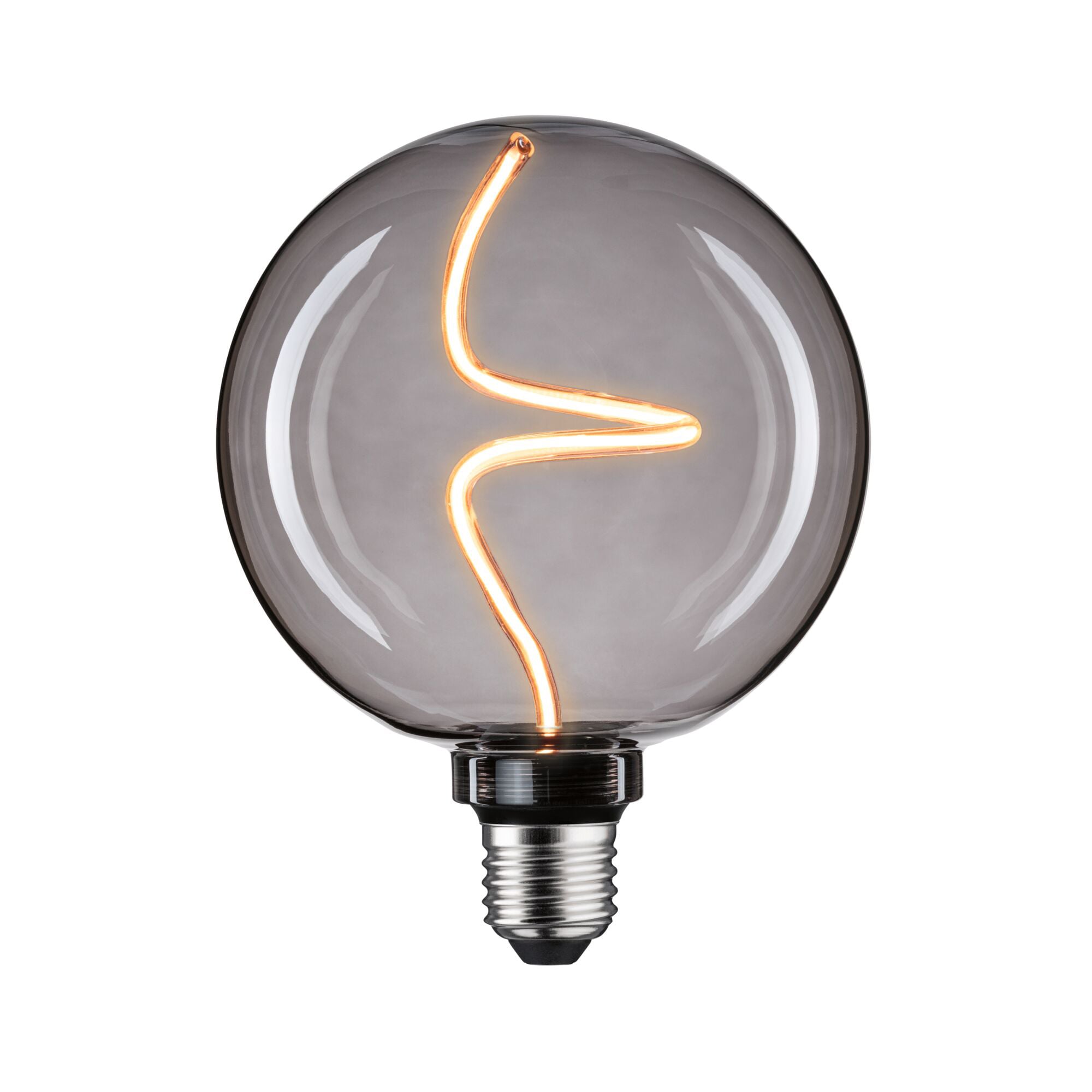 Paulmann PAULMANN LED-Kugellampe E27 G125 4W schwarz 292.38 1800K 150lm kl dimmbar 360° AC 230V