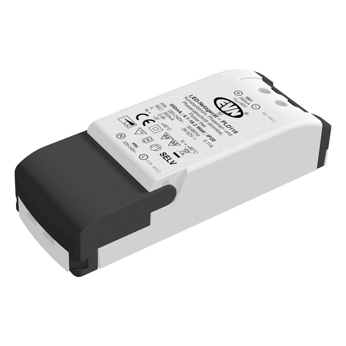 EVN Lichttechnik LED-Netzgerät 350mA 9,2-18,2W PLD 118
