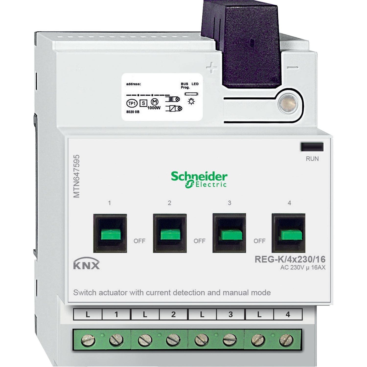 Schneider Schneider Electric Schaltaktor REG-K/4x230/16 MTN647595