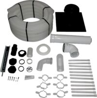 WOLF Anschluss-Set DN60/100 - C93x DN60 flexibel im Schacht, Abdeckung PP