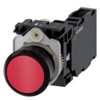 Siemens Dig Industr. Drucktaster Druckknopf, 1S+1Ö 3SU1100-0AB20-1FA0