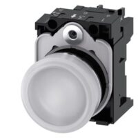 Siemens Dig Industr. Leuchtmelder weiß, Linse, glatt 3SU1156-6AA60-1AA0