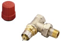 Ventilgehäuse RA-N 10 R 3/8, Eck, matt vernickelt