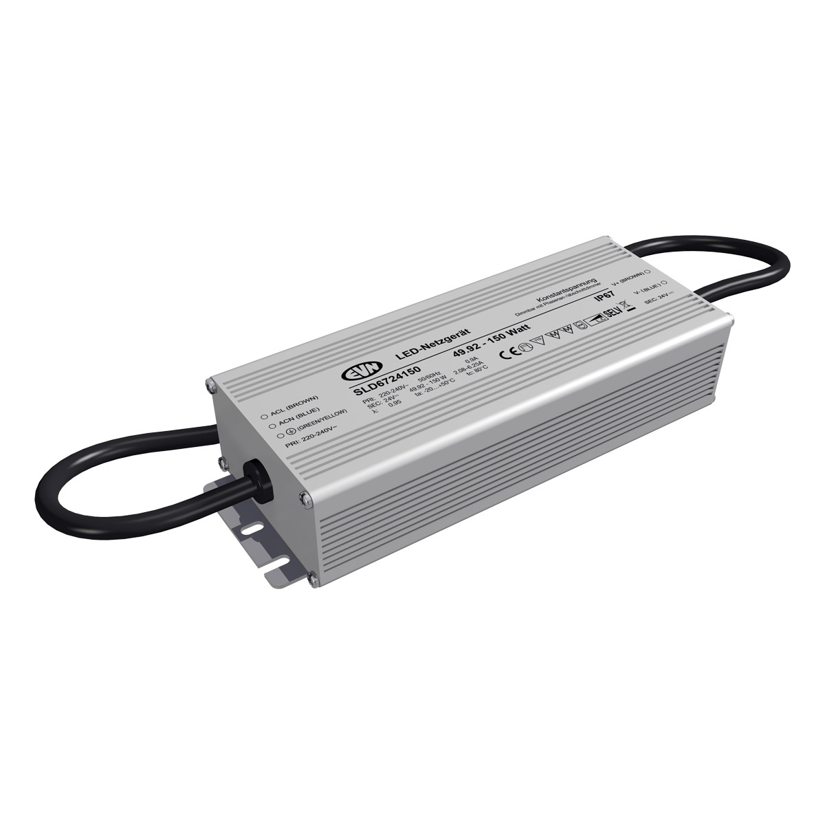 EVN Lichttechnik LED-Netzgerät 24V/DC dimmbar. SLD6724150