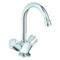 GROHE Waschtisch-Einlochbatterie Costa 2 Schwenkauslauf versenkbare Kette chrom