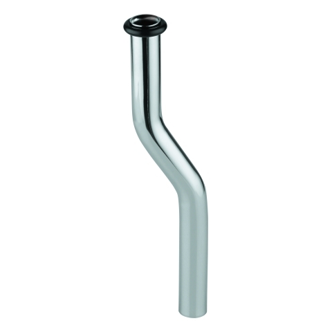 Urinal-Spülrohr 37038 200mm x 18mm Messing Kröpfung 30mm chrom