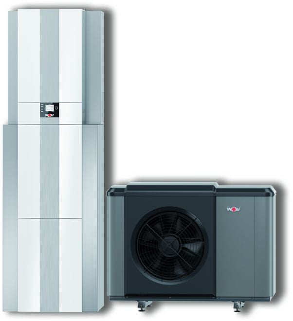 WOLF WP-Center CHC-Monoblock 07/300-50 inklusive CHA07/400V+Speicher+Puffer+BM-2