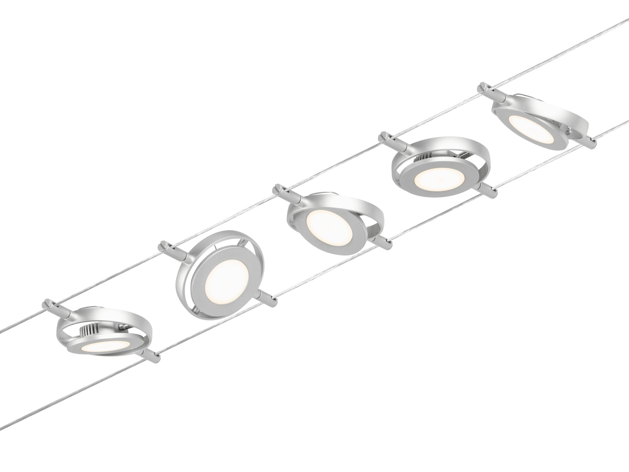 Paulmann PAULMANN LED-Anbaustrahler 5x4,5W Konverter RoundMac 944.14 5LEDs chr 3000K weiß chr