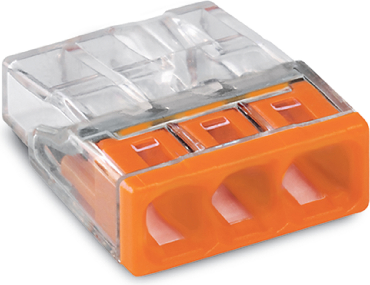 WAGO GmbH &amp; Co. KG Verbindungsdosenklemme 3x 0.5-2.5 orange 2273-203