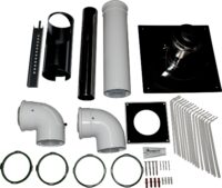 WOLF Anschluss-Set DN80/125 - C33x DN80/125 im Schacht, Abdeckung PP