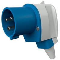 MENNEKES CEE-Winkelstecker 3p 16A IP44 1411 230V/bl 6h Schraubkl Kunststoff