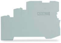 WAGO GmbH & Co. KG Abschluss/-Zwischenplatte für 3 Leiter Kl.,grau 2000-5391