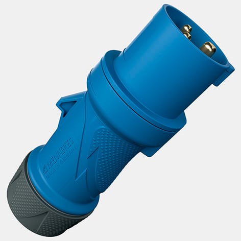 MENNEKES CEE-Stecker 3p 16A IP54 230V/bl Xtra 13502 6h Schraubkl Kunststoff