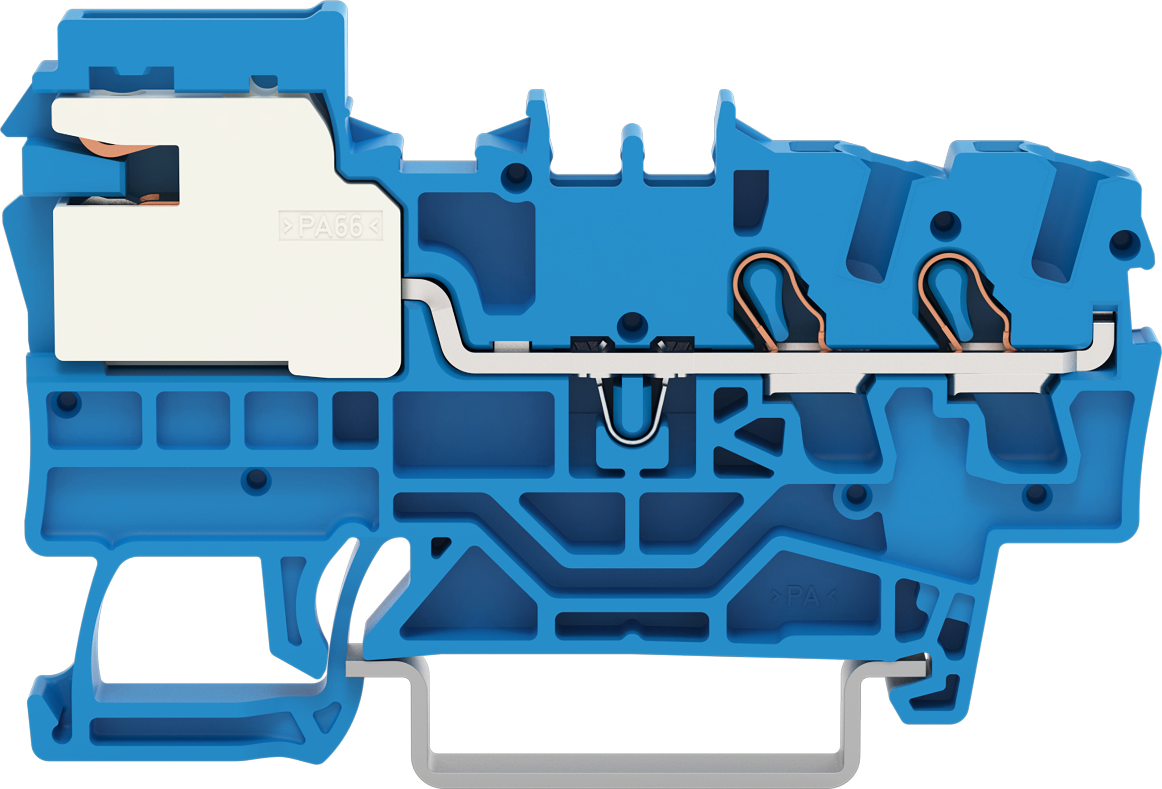 WAGO GmbH &amp; Co. KG 2-Leiter-N-Trennklemme blau 2002-7214