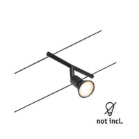 PAULMANN LED-Anbaustrahler 10W Konverter 1LED Salt 944.47 schwarz GU5,3 schwarz matt Aluminium IP20
