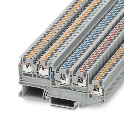 Phoenix Contact Initiatoren-/Aktorenklemme 0,14-1,5qmm, grau PTIO1,5/S/4-LED 24GN