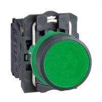 Schneider Electric Drucktaster flach, gn, 1S XB5AA31