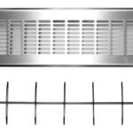 VAILLANT Zuluftgitter für Boden-/Wandauslass Langloch Edelstahl