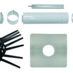 Basis-Anschluss-Set für konz. Abgasl. PP, 80/125mm im Schacht