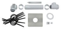 Basis-Anschluss-Set für konz. Abgasl. PP, 80/125mm im Schacht