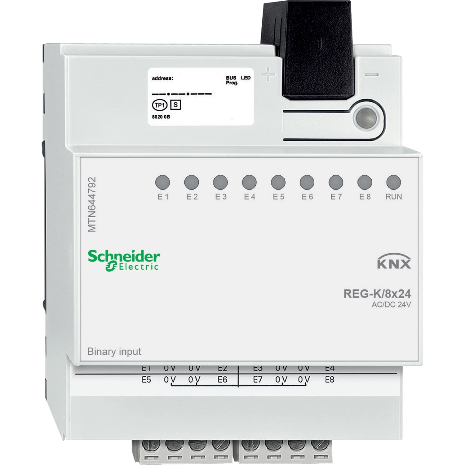 Schneider Schneider Electric Binäreingang REG-K/8x24,lichtgrau MTN644792