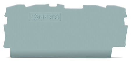 WAGO GmbH &amp; Co. KG Abschlussplatte grau 2000-1491