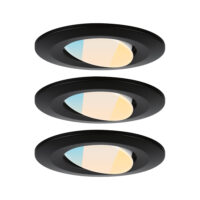 PAULMANN LED-Einbaustrahler 5,5W Konverter schwarz Calla 930.96 1LED 3000K weiß 430lm schwarz matt