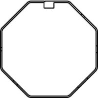 DELTA DORE Achtkantstahlwelle SW60, 3m verzinkt 4040-3