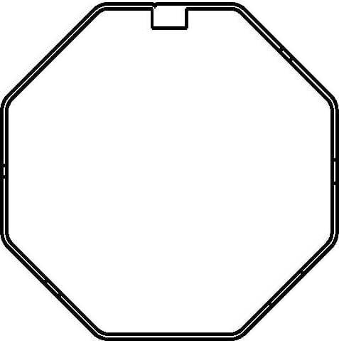 DELTA DORE Achtkantstahlwelle SW60, 3m verzinkt 4040-3