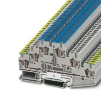 Phoenix Contact Dreistock-Klemme grau ST 2,5-PE/L/N