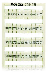 WAGO GmbH & Co. KG WSB-Bezeichnungssystem S: 1-50 (2x) 209-766