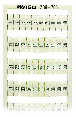 WAGO GmbH &amp; Co. KG WSB-Bezeichnungssystem S: 1-50 (2x) 209-766