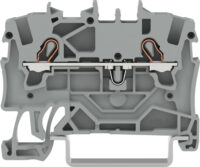 WAGO GmbH & Co. KG Durchgangsklemme 1,5qmm, grau,2-Leiter 2001-1201