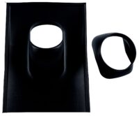 Dachplatte DN125 Schrägdach 25-45Gr schwarz