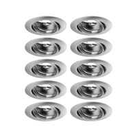 PAULMANN Einbaustrahler 10W HV eisen Aluminium 933.99 GU10 eisen gbürst engstr IP20