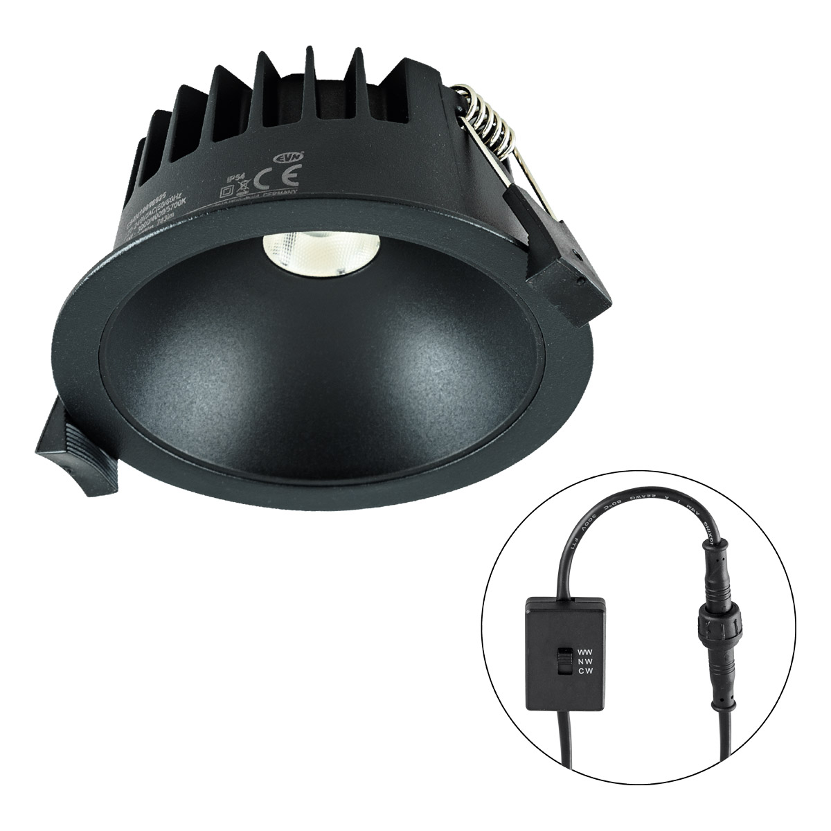 EVN Lichttechnik LED-Downlight CCT C54N10090925