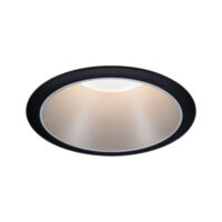 PAULMANN LED-Einbaustrahler 6,5W Konverter schwarz Cole Coin 934.07 1LED 2700K weiß 460lm schwarz