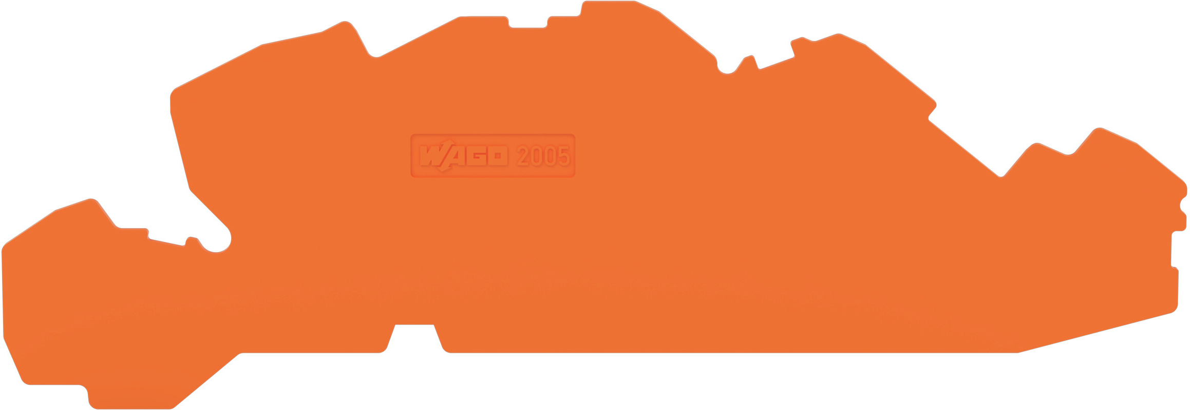 WAGO GmbH &amp; Co. KG Abschluss-/Zwischenplatte orange 2005-7692