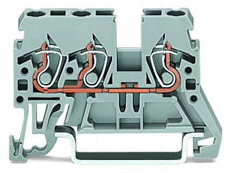 WAGO GmbH &amp; Co. KG Durchgangsklemme 0,08-2,5mmq grau 870-681
