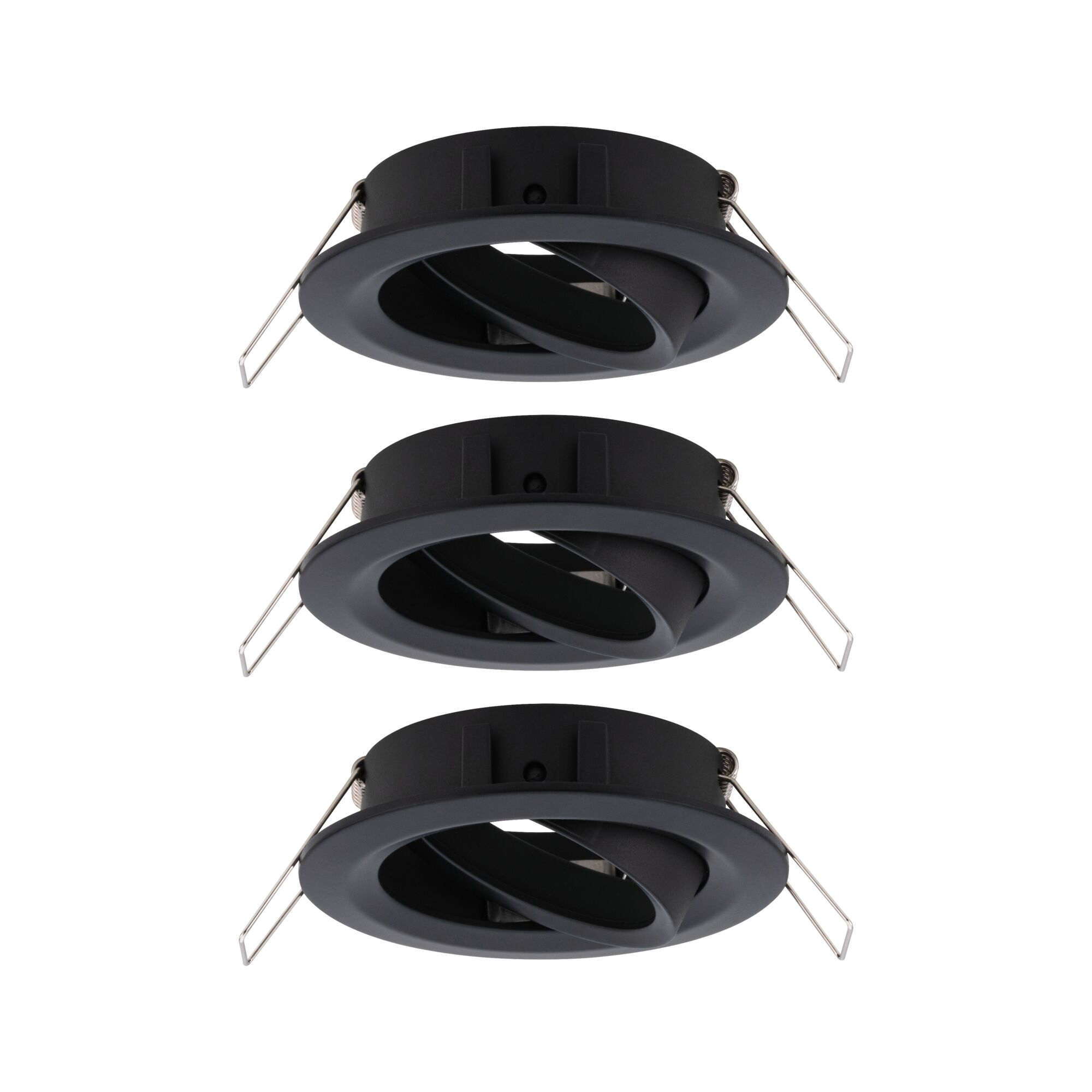 Paulmann PAULMANN LED-Einbaustrahler 3x10W 3LEDs Choose 924.87 schwarz GU10 schwarz Aluminium IP23