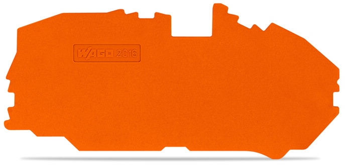 WAGO GmbH &amp; Co. KG Abschlussplatte orange 2016-7692