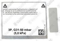 VAILLANT Umstellsatz, H-P (DE/AT) Vaillant-Nr. 0020253189