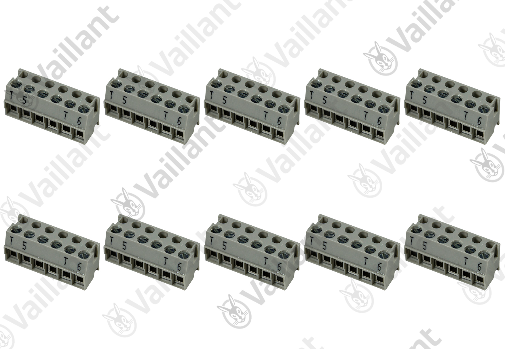 Klemmleiste, 6-polig, (x10) Vaillant-Nr. 0020162580