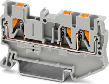 Phoenix Contact Durchgangsreihenklemme 0,14-4qmm, 5,2mm, grau PT 2,5-TWIN