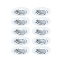 PAULMANN Einbaustrahler 10W HV weiß GU10 934.00 weiß matt Aluminium engstr IP20
